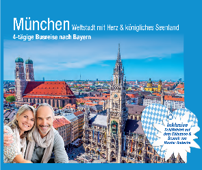Deutschland Busreise trendtours Blick auf München Gebäude