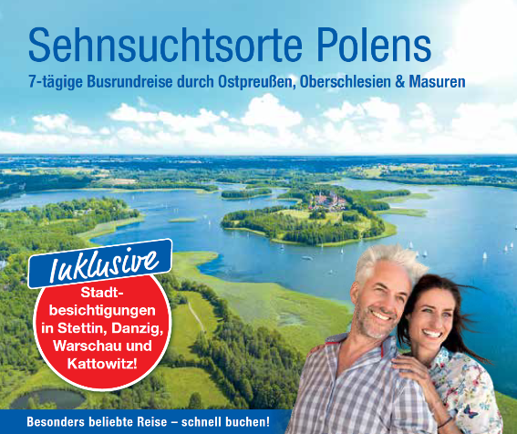 trendtours Busrundreise Grüne Landschaft Inseln und Seen in Polen