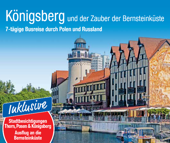 trendtours Reise Königsberg Alte Gebäude Fluß