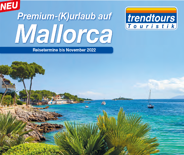 trendtours Prospekt Mallorca Mittelmeer Küste