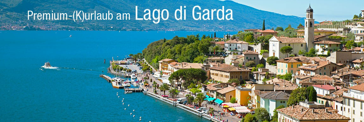 trendtours Lago di Garda Blick auf den Gardasee und Stadt