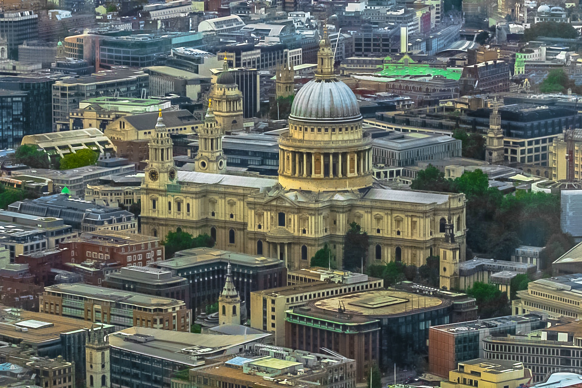 London Blick auf Gebäude