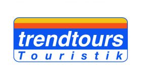 Reise Logo Aufschrift trendtours Touristik